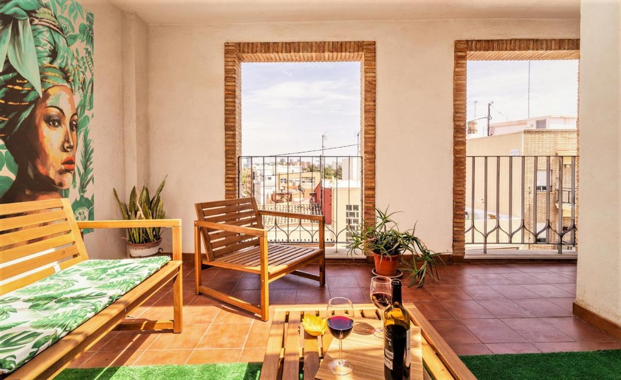 Penthouse Duplex In A 4 Floors Spanish House -8 Min To Center By Metro Valência Exterior foto