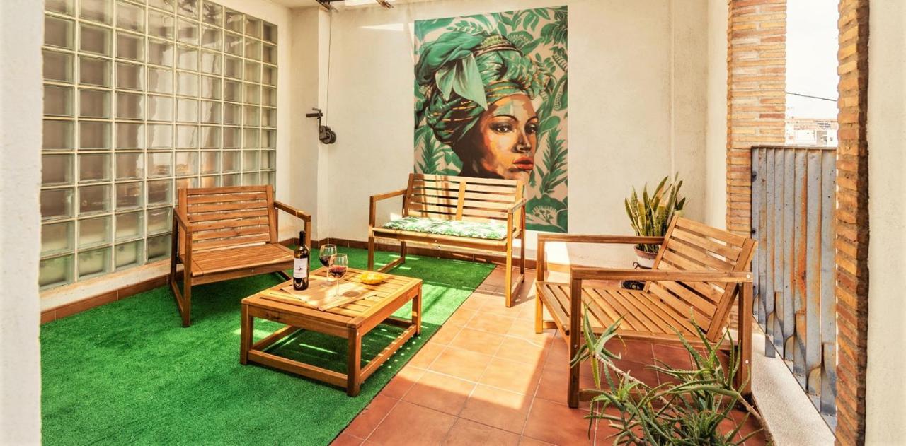 Penthouse Duplex In A 4 Floors Spanish House -8 Min To Center By Metro Valência Exterior foto