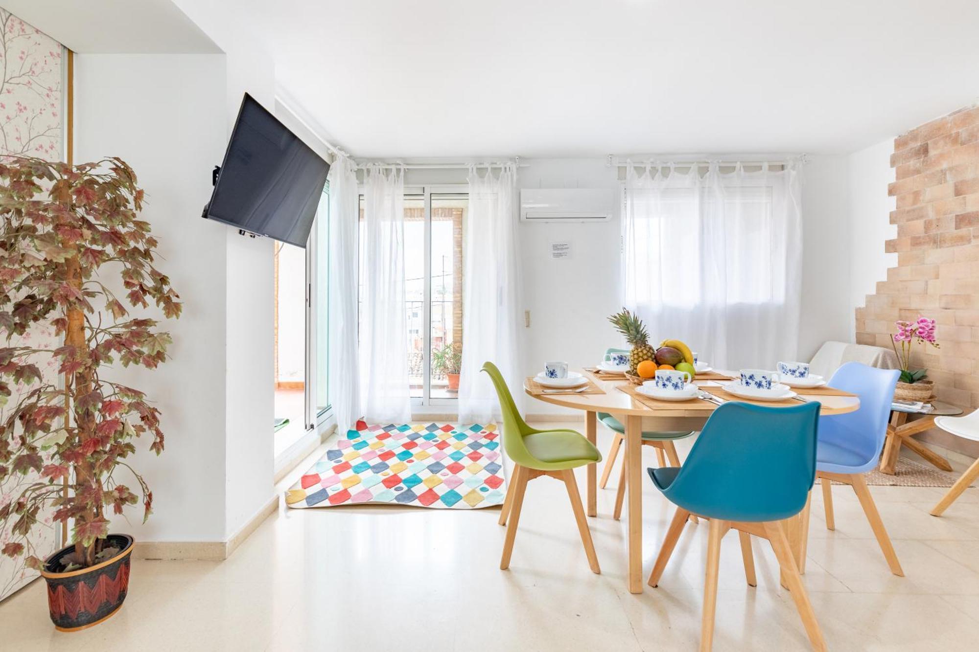 Penthouse Duplex In A 4 Floors Spanish House -8 Min To Center By Metro Valência Exterior foto